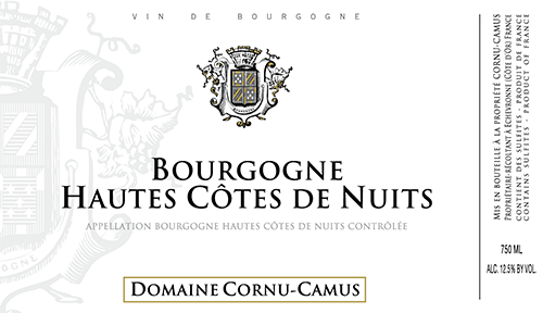 Etiquette Bourgogne Hautes Côtes de Nuits